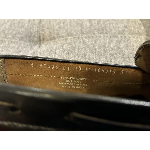 Nunn Bush Men’s Black Leather Loafers Size 10M with Tassel - Picture 4 of 7